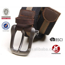 Male fashion elastic material webbing belt